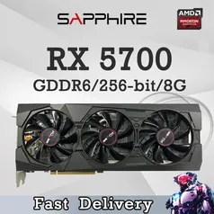 Placa de vídeo Rx 5700 8GB Shaphire Triple Fan