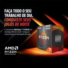 Processador AMD Ryzen 7 5700X3D, 3.6 GHz, (4.1GHz Max Turbo)