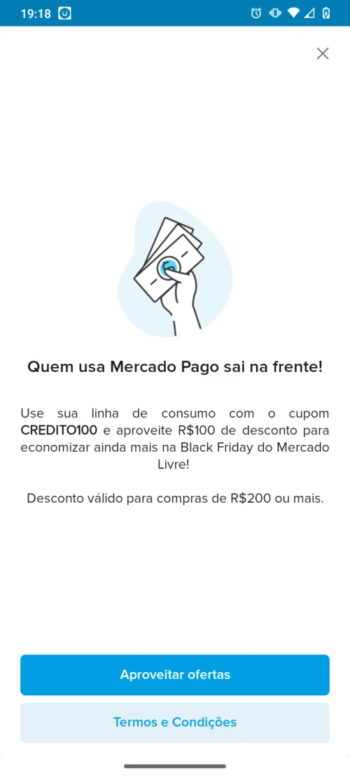 Imagem na descrição da promoção