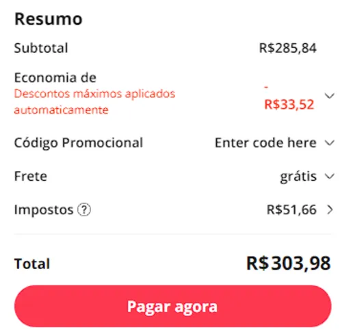 Imagem na descrição da promoção