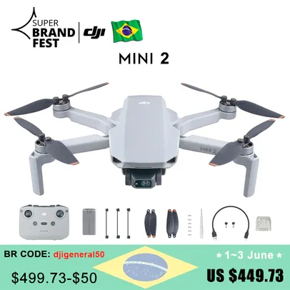 Saindo por R$ 2466: Drone DJI Mavic Mini 2 - 4K | R$2.466 | Pelando