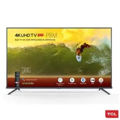 Smart TV TCL LED 4K 50" com Google Assistant, Controle Remoto com Comando de Voz e Wi-Fi - 50P8M