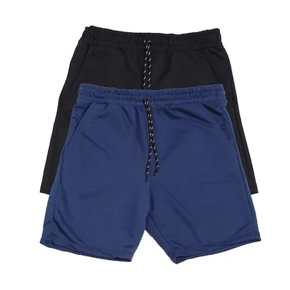 Kit 2 Bermudas Masculina Shorts Moletinho Moletom