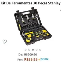 [Prime] Kit De Ferramentas 30 Peças Stanley | R$ 100