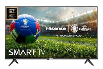 Hisense Smart TV FHD 43" Polegadas 43A4N com DTS Virtual X, Game e Sports Mode, Controle por Voz, Share to TV e Compatível com Alexa