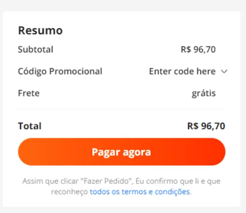 Imagem na descrição da promoção