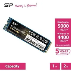 SSD M1 1TB SILICON POWER PCi4 +-5gb/s | R$969