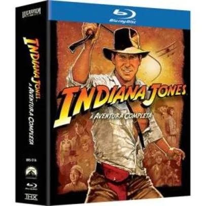 Box Blu-Ray Coleção Indiana Jones: A Aventura Completa (5 Discos) por R$ 35