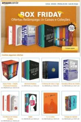 Amazon.com.br - Box Friday - Ofertas Relâmpago de Caixas e Coleções