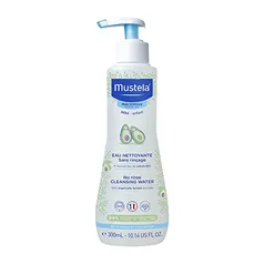 [REC] Mustela Água de Limpeza sem Enxágue 300ml - Água micelar infantil Rosto e Corpo, Vegana, Fórmula Bi