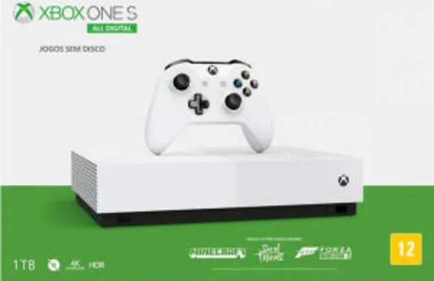 Xbox one s all digital 1tb (pagamento com AME)