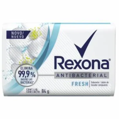 Sabonete Rexona | Antibacterial Fresh - 84g | [Compre 3, cada um sai por 99 centavos]