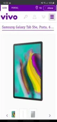 Samsung Galaxy Tab S5e, Prata, 64GB | R$2199