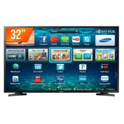 [AME] Smart TV LED 32 Polegadas Samsung LH32BETBLGGXZD 2HDMI 1USB HDR | R$1120