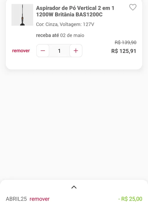 Imagem na descrição da promoção