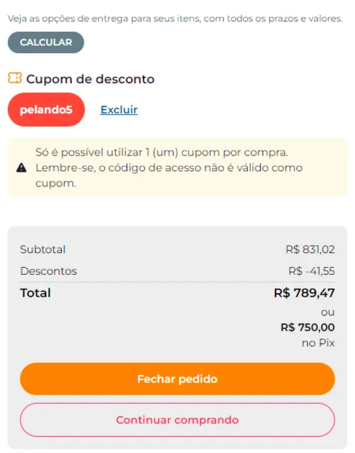 Imagem na descrição da promoção