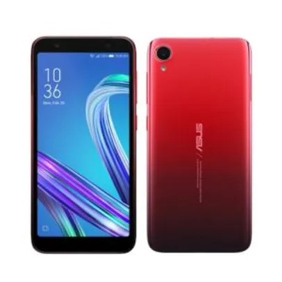(MKTPLACE ASUS) Smartphone Asus Asus Zenfone Live (l1) 2gb/32gb Octacore Android 8.0 4g Tela 5.5" Câmera 13mp+5mp Vermelho