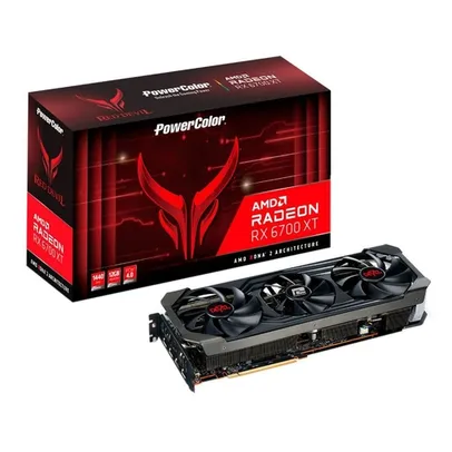 Placa de Video 12GB RX 6700 XT Red Devil GDDR6 Power Color | R$ 5765