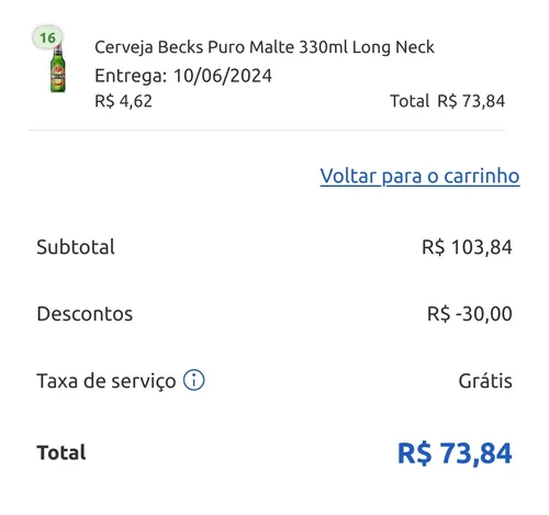 Imagem na descrição da promoção