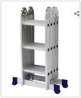 Escada Multifuncional Mor 5131 4x3 12 Degraus - Alumínio | R$ 400