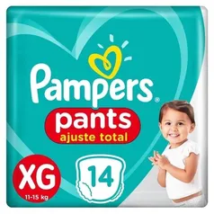 Fralda Pampers Pants Ajuste Total XXG 12 Unidades | R$9