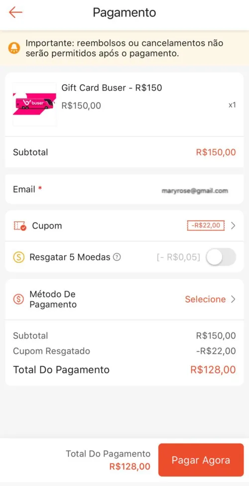 Imagem na descrição da promoção