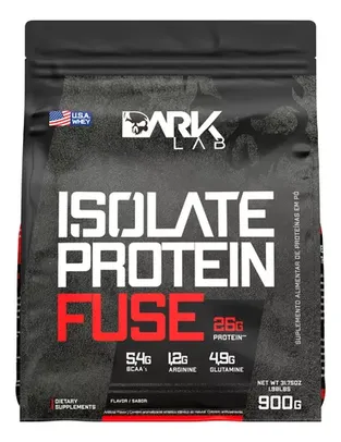 Whey Isolate Protein Fuse Refil 900g Dark Lab - Mp Importad Sabor Morango