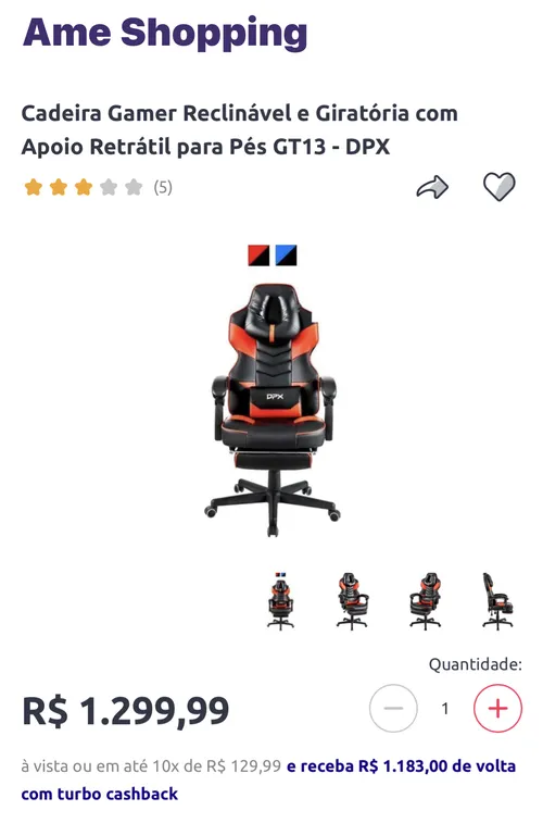 Imagem na descrição da promoção