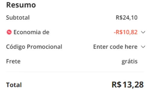 Imagem na descrição da promoção