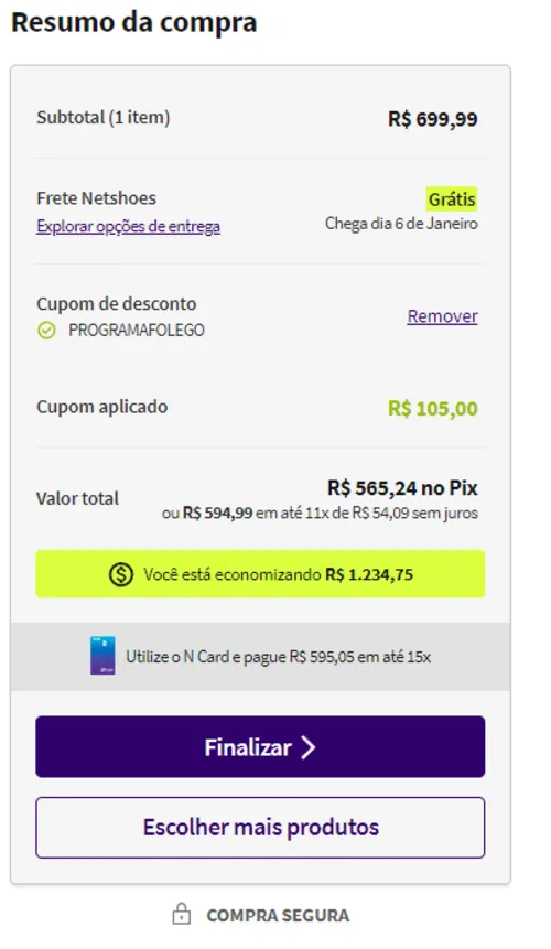 Imagem na descrição da promoção