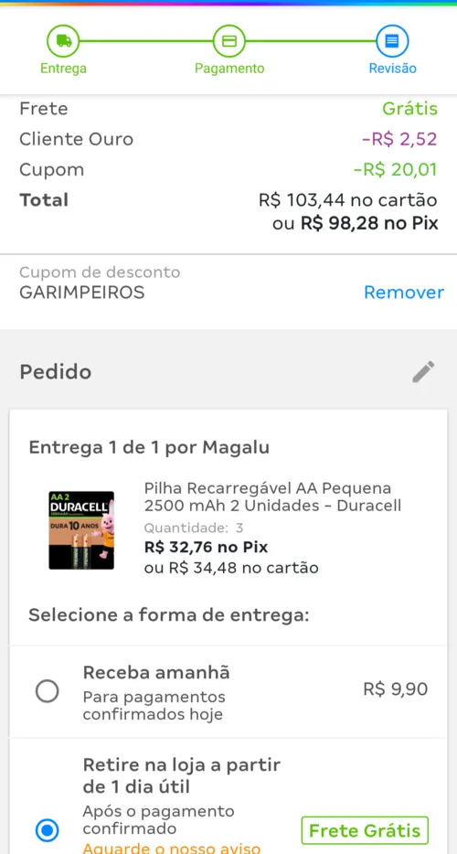 Imagem na descrição da promoção