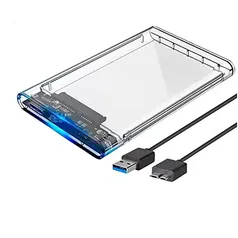 Case Capa Para HD 2.5 polegadas SSD USB 3.0 Transparente