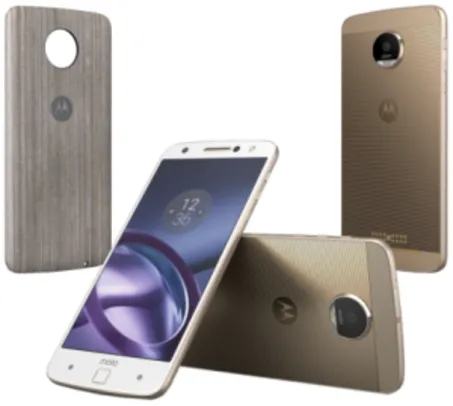 Smartphone Motorola Moto Z Style Edition Dual Chip Dourado 5.5" Android™6.0.1 Câm 13Mp, 64Gb