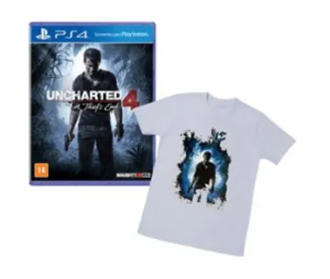 Uncharted 4: A Thief's End + Camiseta - PS4