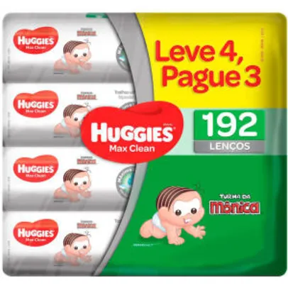 LENÇOS UMEDECIDOS HUGGIES CLASSIC 192 unidades | R$24