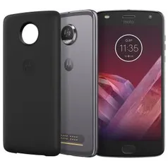 Smartphone Moto Z2 Play Power Edition Platinum 64GB, Tela 5.5'', Dual Chip, 12MP, Android 7.1, 4GB de RAM - R$ 1601