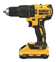 Furadeira elétrica de impacto e parafusadeira DeWalt DCD778D2 sem fio 1750rpm amarelo 110V/220V 20V com bolsa