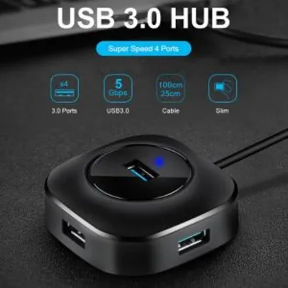 Adaptador 4 portas USB hub usb 3.0 | R$0,06