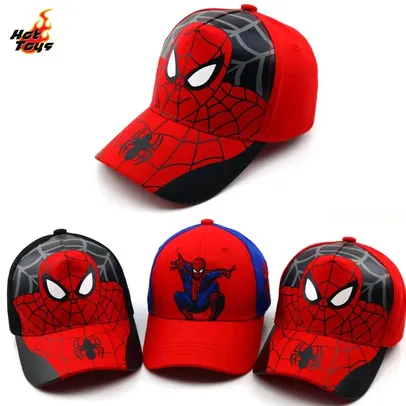 Boné estilo beisebol Spiderman para meninos e meninas, infantil