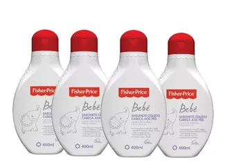 KIT 4 SABONETES LÍQUIDOS FISHER-PRICE 400ML