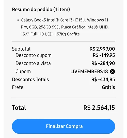 Imagem na descrição da promoção