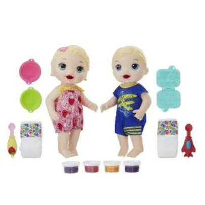 Bonecos Baby Alive Hasbro Gêmeos Comilões R$119