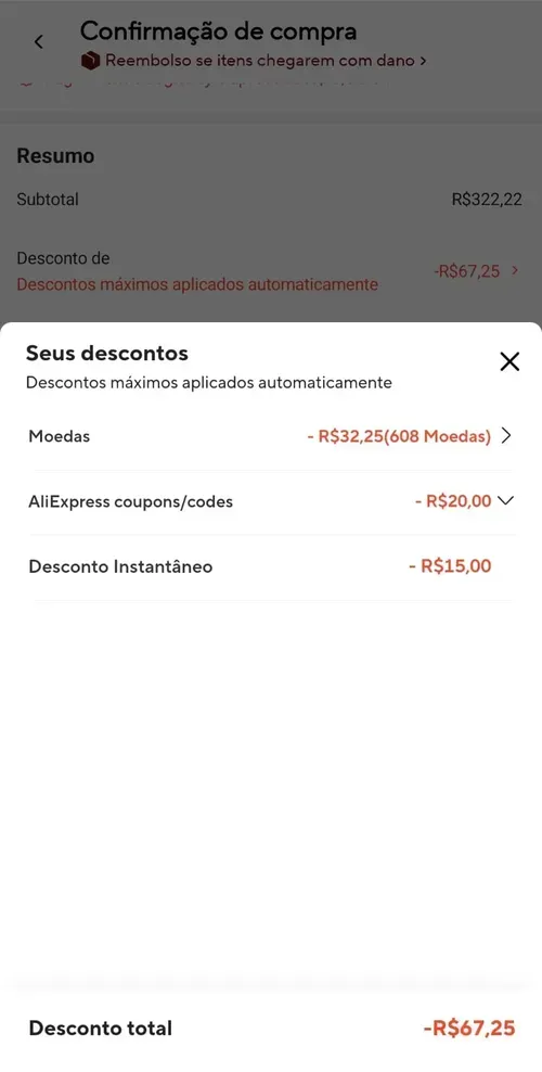 Imagem na descrição da promoção