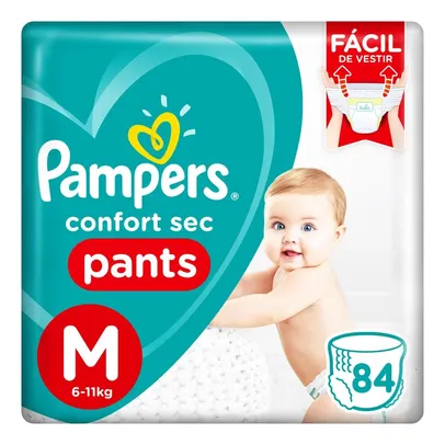 Fralda Pampers Confort Sec Pants Bag M Com 84 Unidades - PanVel Farmácias