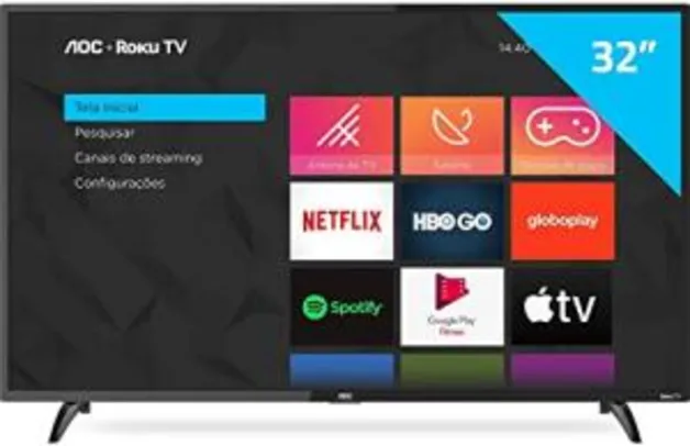 [APP] Smart TV AOC Roku LED 32'' | R$972