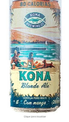 Cerveja Kona Blond Ale, Lata com 269ml Gratis