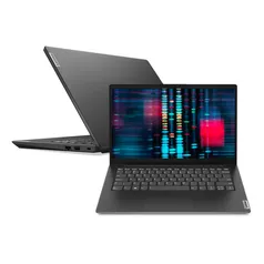 [App] Notebook Lenovo V14 i5-1135G7 8GB 256GB ssd Intel Iris Xe Graphics Linux 14 fhd 82NMS00000 Preto