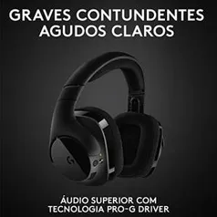 Headset Gamer Sem Fio Logitech G533 7.1 Dolby Surround | R$ 749