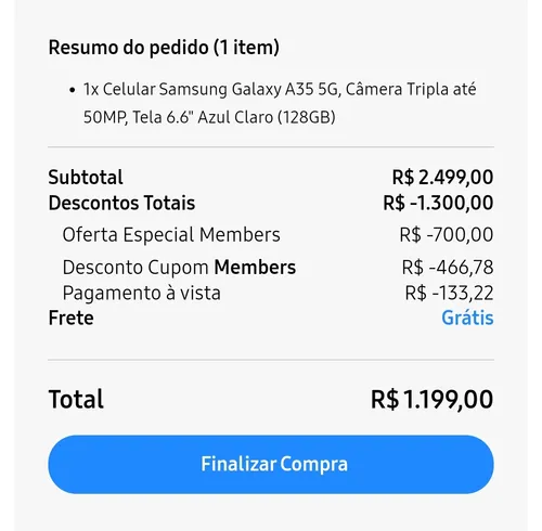 Imagem na descrição da promoção