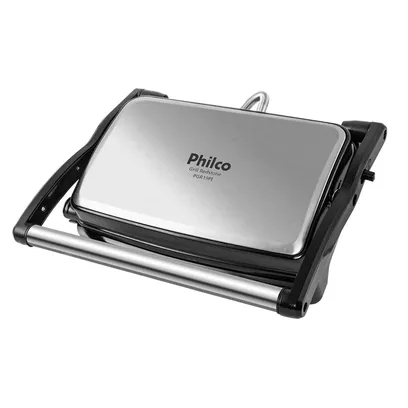 Foto do produto Grill Philco PGR19PI Inox Antiaderente Redstone 1500W